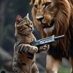 warrior cat with lion mobile wallpaper
